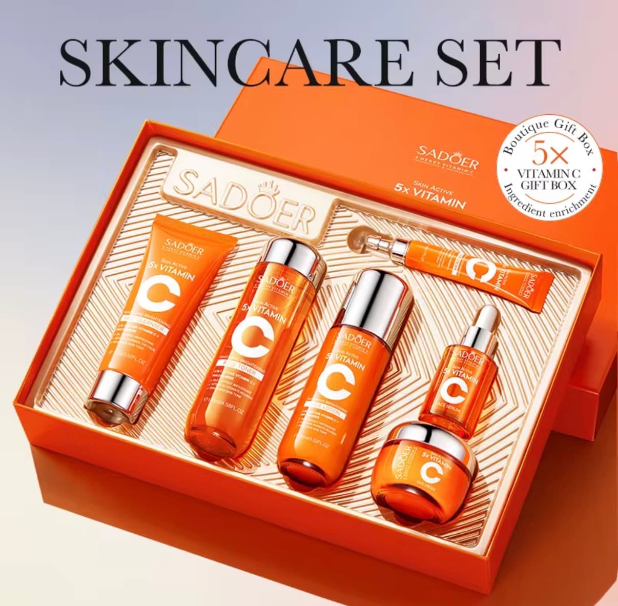 SADOER 5x Vitamin C skincare gift set
