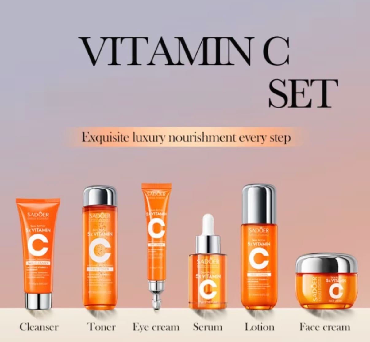 Open SADOER skincare gift box